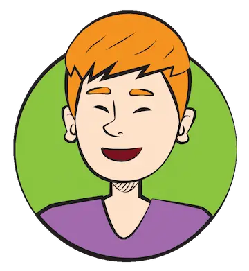 Smiling cartoon portrait of a remote WordPress developer and freelance tech specialist